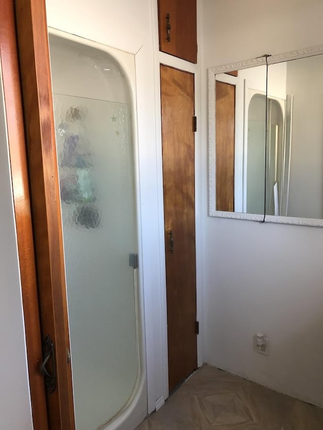 bathroom with walk in shower