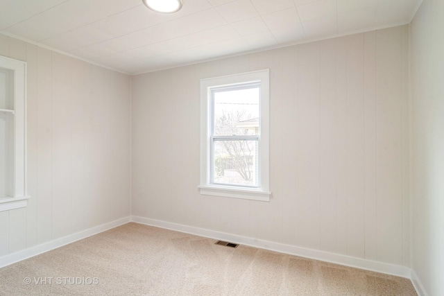 view of carpeted empty room