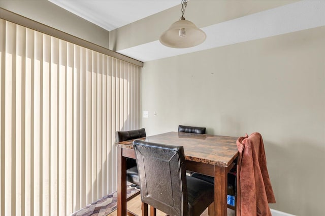 view of dining area