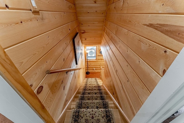 1756 Winaki Trl, Algonquin, IL 60102 - stairway with wood walls