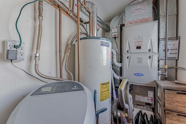 1756 Winaki Trl, Algonquin, IL 60102 - utility room featuring water heater and heating unit