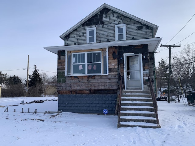 view of bungalow-style home