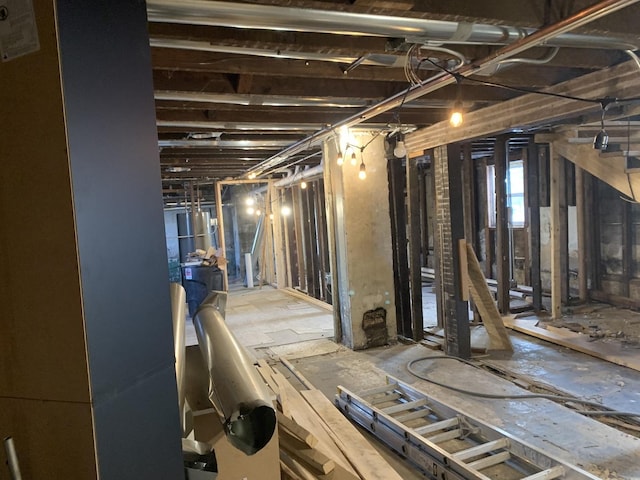 view of basement