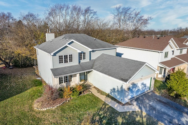 birds eye view of property