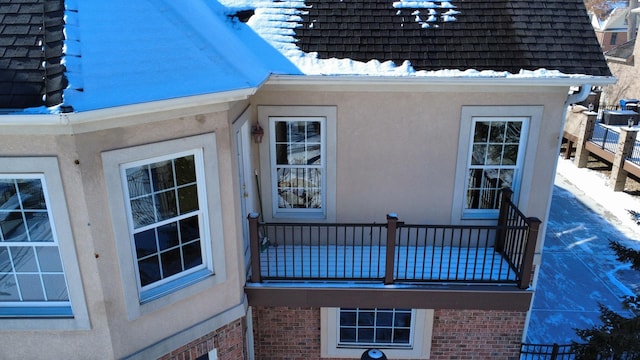 exterior space with a balcony