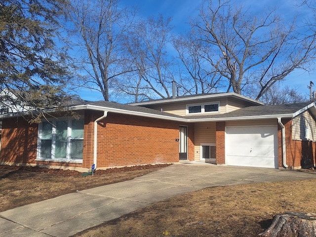 view of home's exterior with a garage