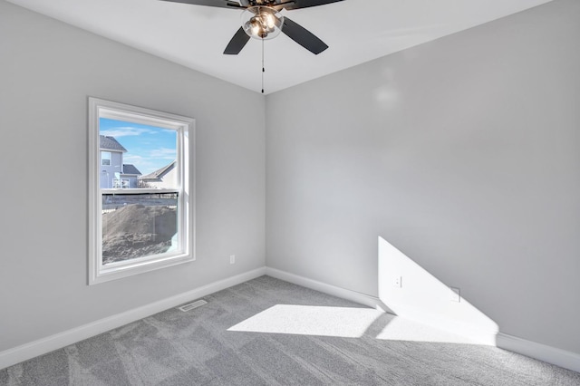 1713 Littlefield Ln, Mahomet, IL 61853 - unfurnished room featuring a ceiling fan, carpet floors, and baseboards