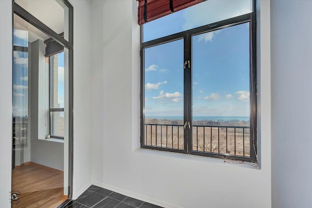 interior space with baseboards