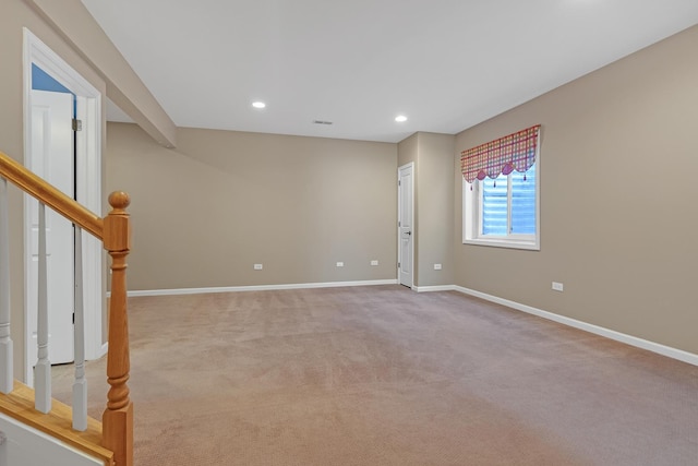 view of carpeted empty room