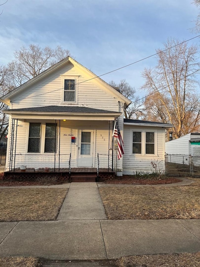 bungalow with a porch