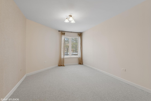 view of carpeted empty room