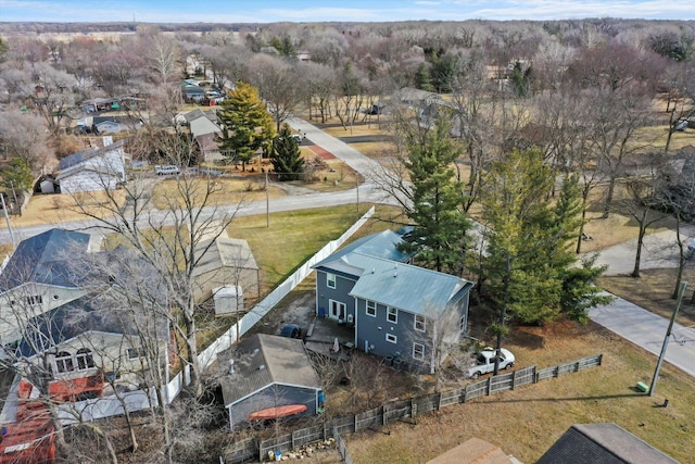 birds eye view of property