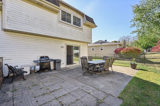 view of patio / terrace featuring area for grilling