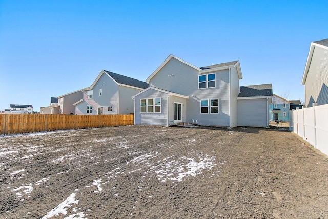 view of rear view of property