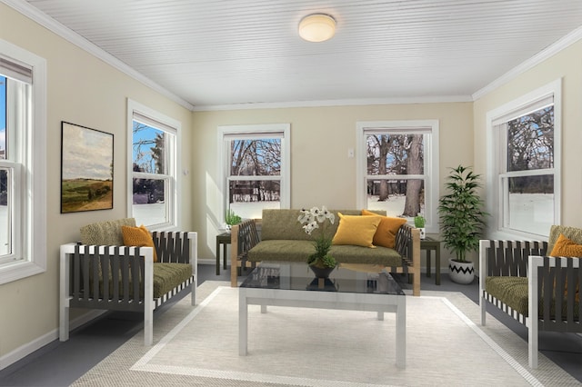 view of sunroom / solarium