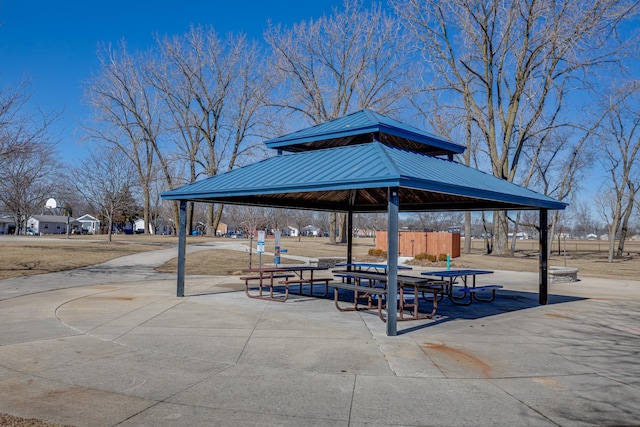 view of property's community featuring a gazebo