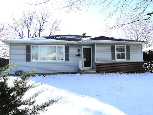 view of front of property