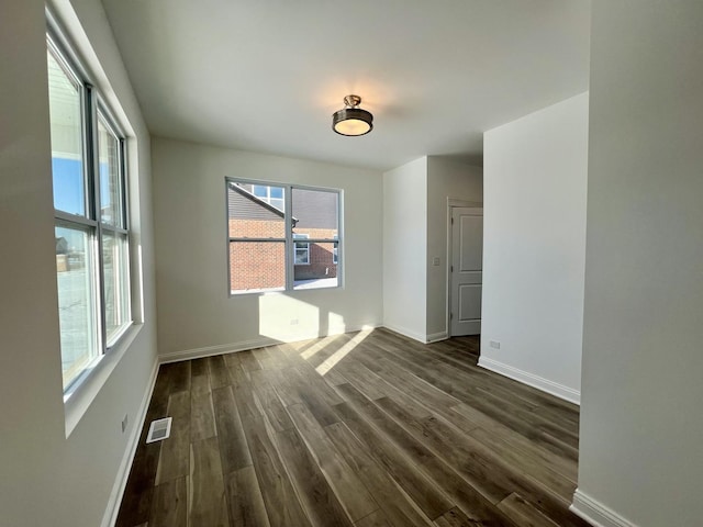 interior space featuring dark wood-type flooring