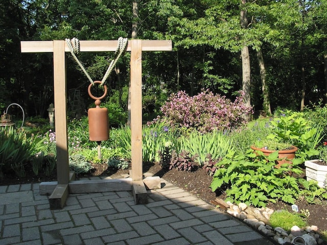 view of patio with fence