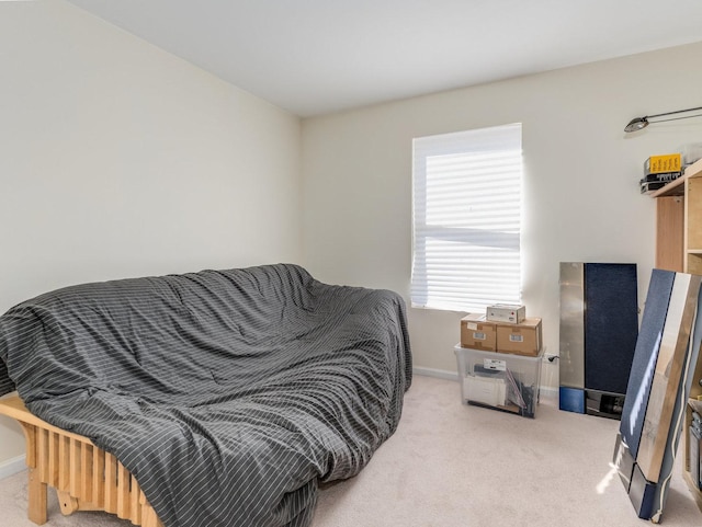 bedroom featuring baseboards and carpet floors