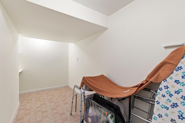 dining space with baseboards