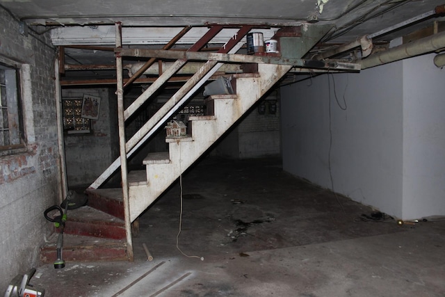 view of basement