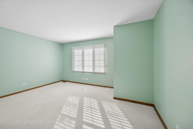 view of carpeted empty room