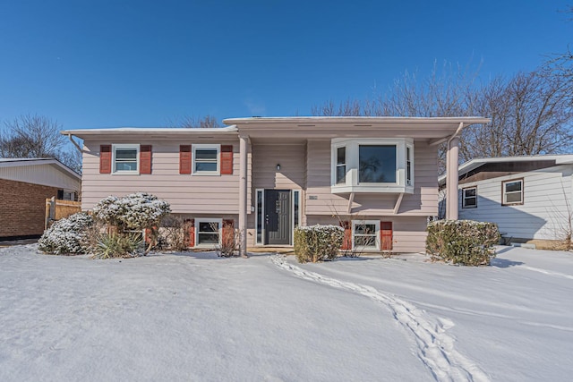 view of split foyer home