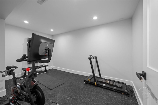 view of workout room