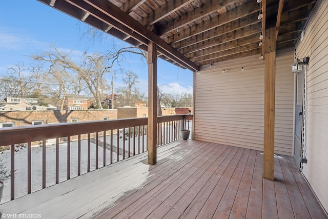 view of wooden terrace