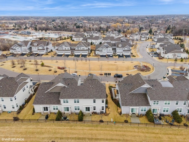 bird's eye view featuring a residential view