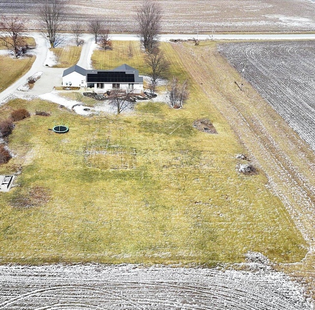 aerial view featuring a rural view