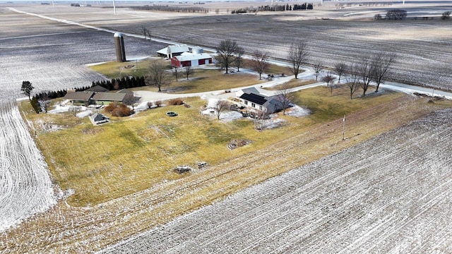 aerial view featuring a rural view