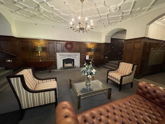 building lobby featuring stairway