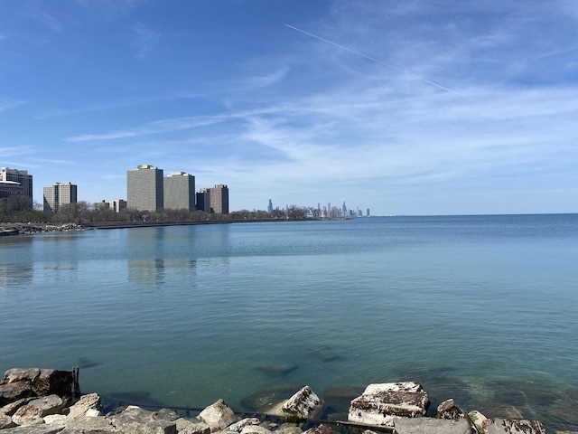 water view featuring a view of city