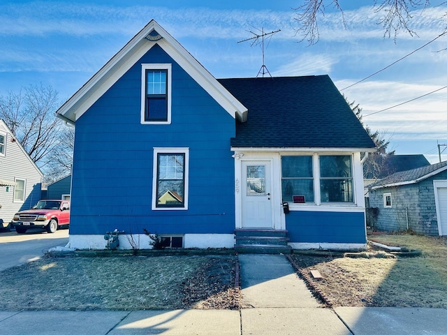 view of bungalow-style home