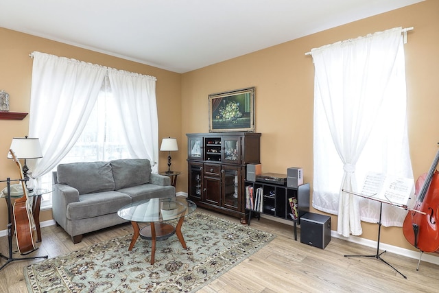1898 Barrington Ave, Bolingbrook, IL 60490 - living room with wood finished floors and baseboards