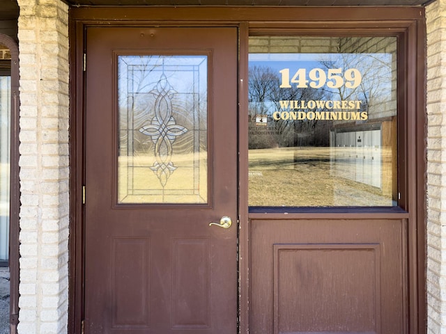 view of entrance to property