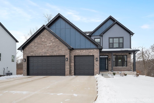 view of front of property with central AC