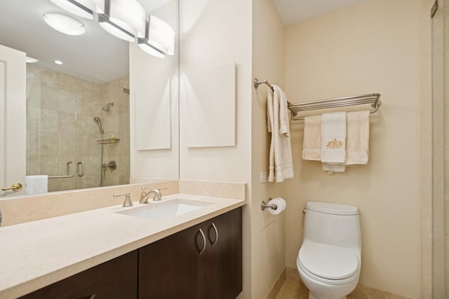 1040 N Lake Shore Dr Unit 34C, Chicago, IL 60611 - full bath featuring vanity, tiled shower, and recessed lighting