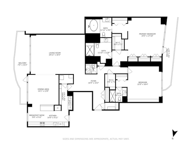 1040 N Lake Shore Dr Unit 34C, Chicago, IL 60611 - view of property floor plan