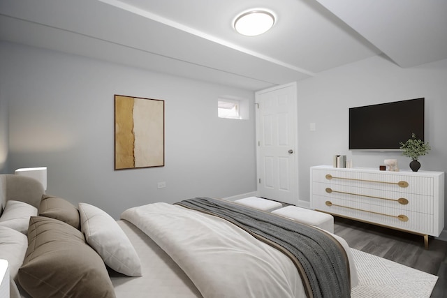 bedroom featuring hardwood / wood-style floors