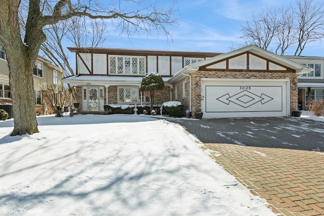 view of front of house featuring a garage