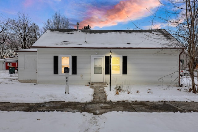 view of front of home