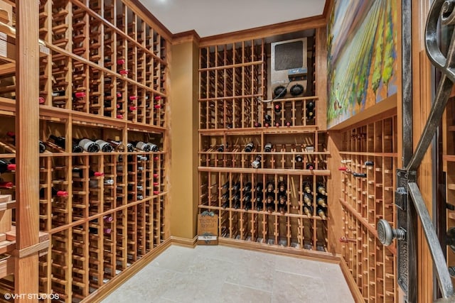 view of wine room