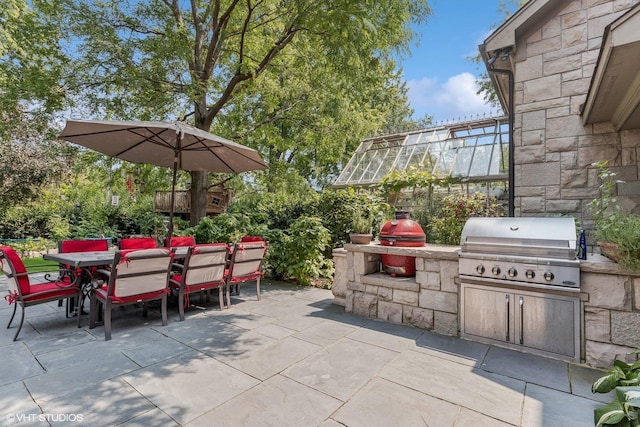 5101 Central Ave, Western Springs, IL 60558 - view of patio / terrace with an outdoor kitchen, area for grilling, and outdoor dining space