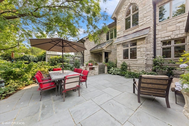 view of patio / terrace with area for grilling