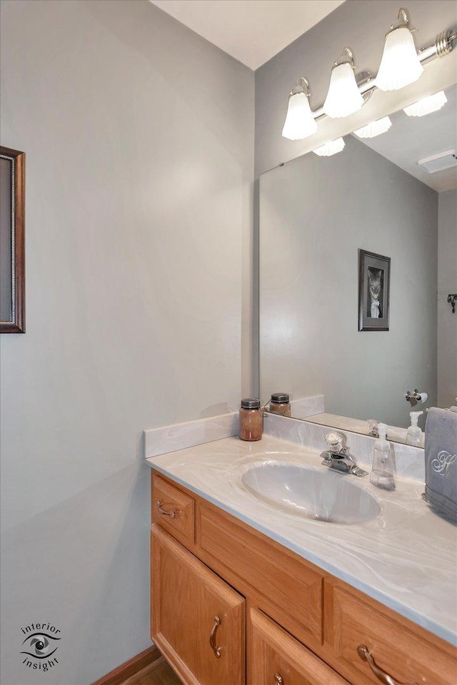 bathroom with vanity