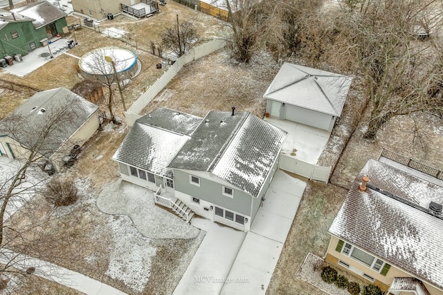 birds eye view of property