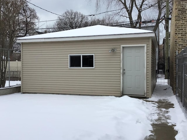 2921 N Kedzie Ave, Chicago, IL 60618 - snow covered structure with fence